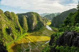 Ninh Binh - Tam Coc View on Sunset