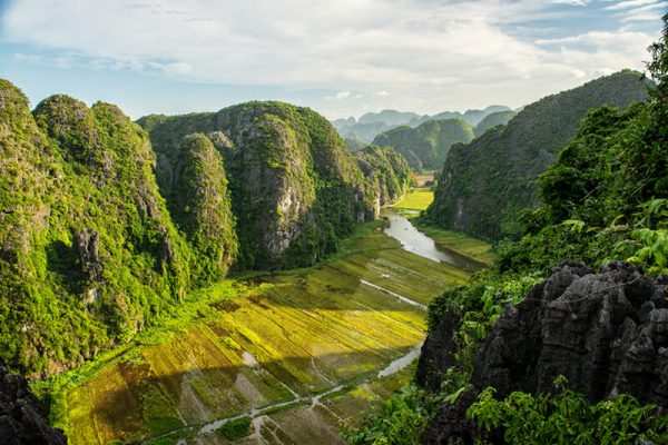 Ninh Binh - Tam Coc View on Sunset