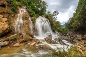 Silver Waterfall in Cat Cat village
