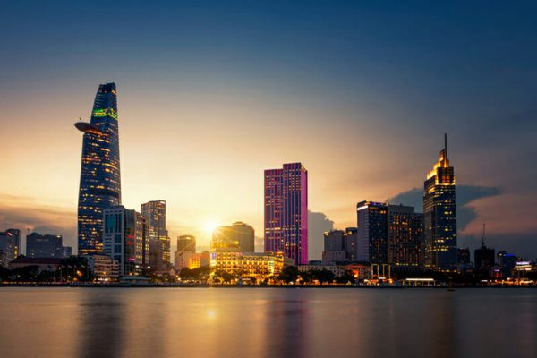 Ho Chi Minh City Skyline view from Sai Gon River